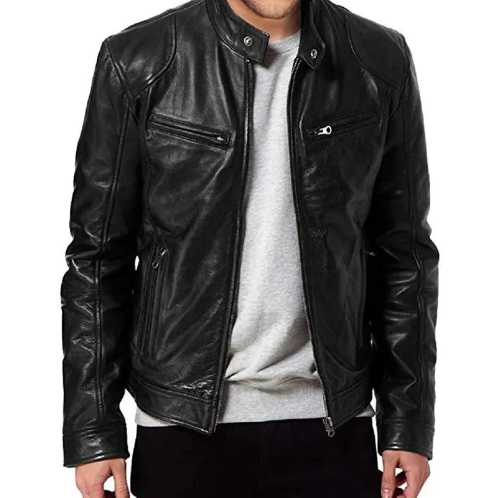 Jaqueta de Couro Classic