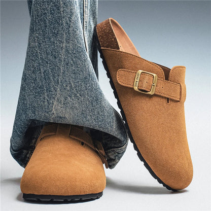 Sandalia Clog Masculina Suede