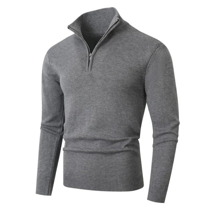 Sueter Masculino Gola Alta Meio Ziper