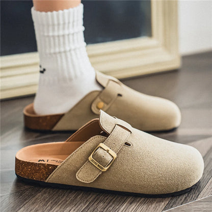 Sandalia Clog Masculina Suede