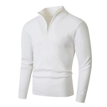 Sueter Masculino Gola Alta Meio Ziper