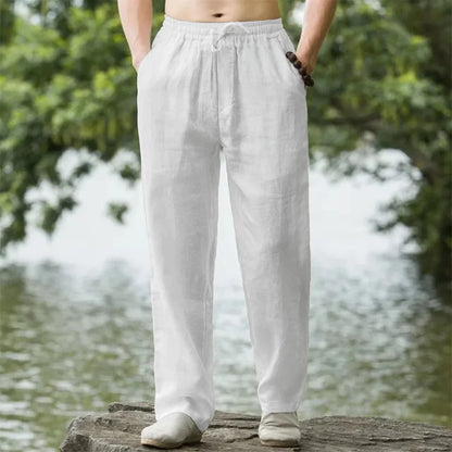 Calça de Linho Masculina Reta