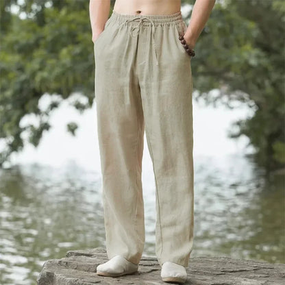 Calça de Linho Masculina Reta