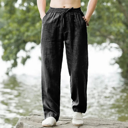 Calça de Linho Masculina Reta