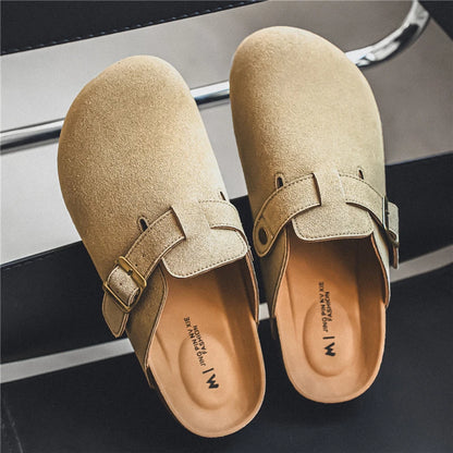 Sandalia Clog Masculina Suede