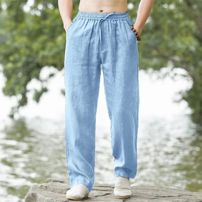 Calça de Linho Masculina Reta