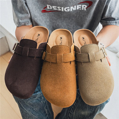 Sandalia Clog Masculina Suede