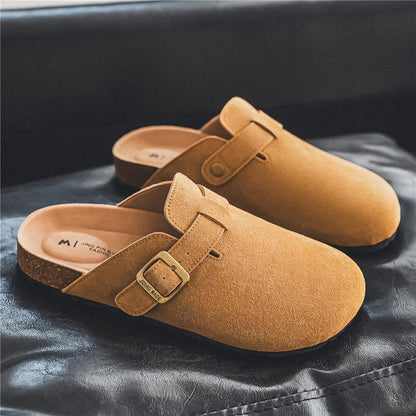 Sandalia Clog Masculina Suede