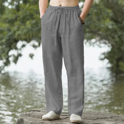 Calça de Linho Masculina Reta